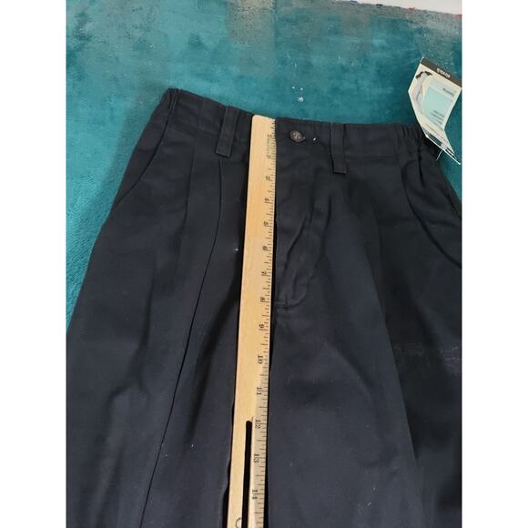 Lee Pants Size 4 Womens Black Stretch Chino Khaki Mid Rise Relaxed Tapered NWT - Picture 8 of 14